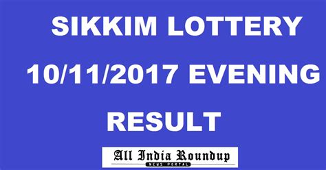 sikkim lotto|sikkim lottery result today.